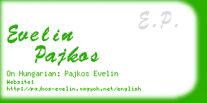 evelin pajkos business card